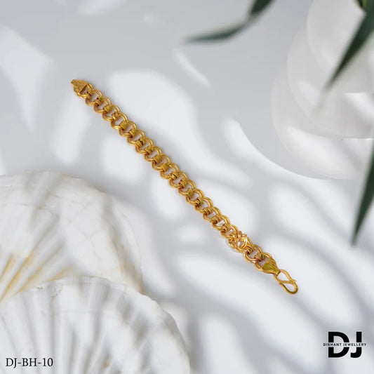 Round Round joint kadi gold Design Men’s Fashion Bracelet.(BR-10)