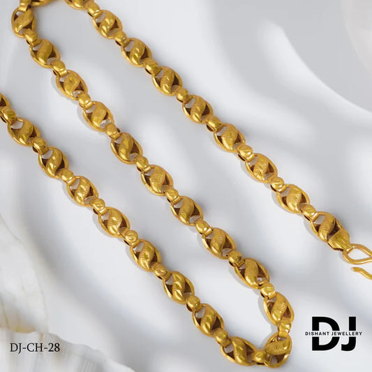 Exclusive Design Gold Pleted Koyali bindi Chain For Mens.(CH-28)