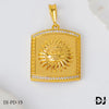 New sun face Diamond Gold Pletted Design Pendant.(PD-15)