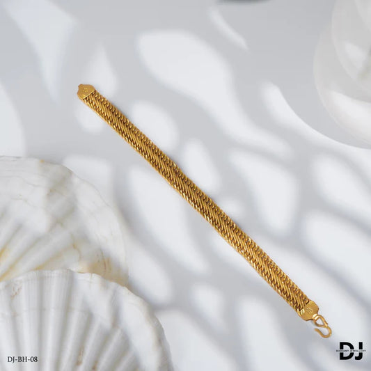 New Exclusive Design high Gold finish Patta Design Bracelet for Men.(BR-08)