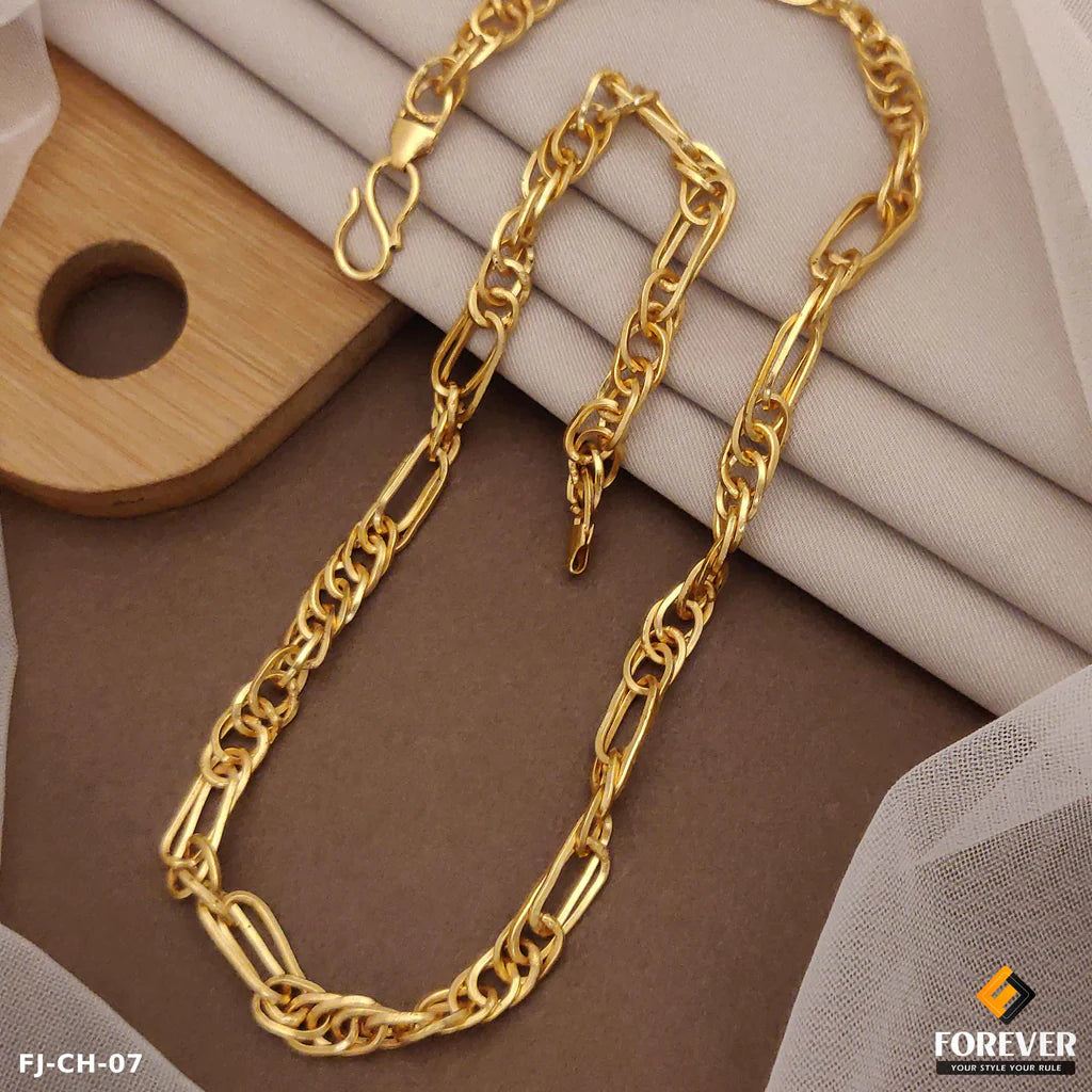 Classical Round with Oval Kadi Chain for Men. (AJ_CH_51)