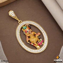 Exclusive Design of Kastabhanjan Dev Raund Design Pendent for men.(PD-04)