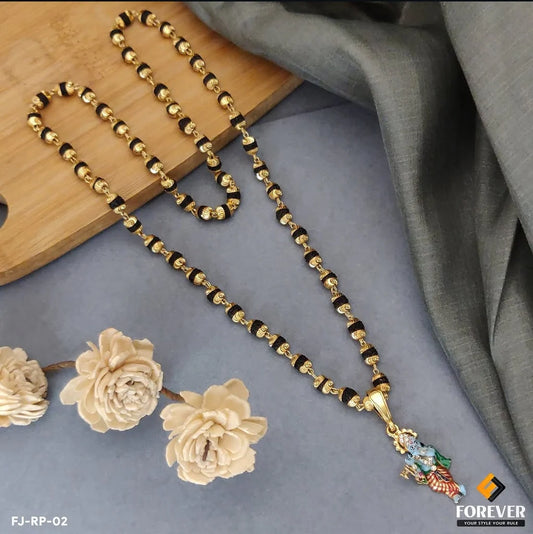 Exclusive Design of Shree Krishna Pendant with Premium Rudraksh Mala for Men.(MP-01)
