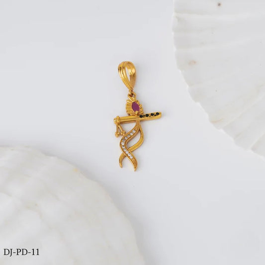 New Red Diamond Krishna Pendant for men. (PD-11)